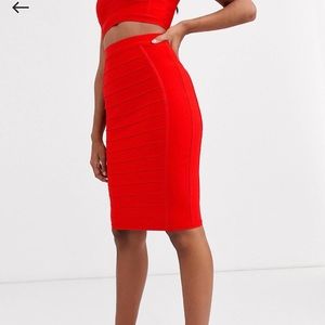Red bandage skirt , size US8